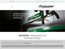 Tablet Screenshot of holzstar-maschinen.de